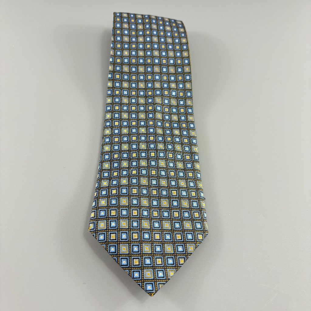 No Brand Blue Check Mens Tie 4 X 61